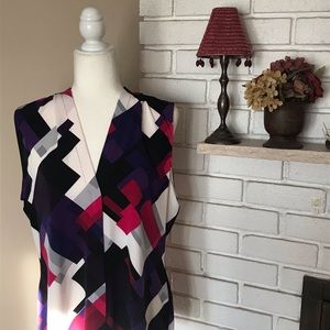 NWT, Calvin Klein V-Neck Top